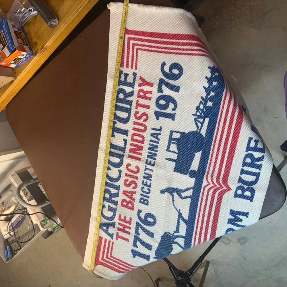 VTG Bicentennial Tapestry, Farm Bureau, Patriotic, Agriculture, Collectible